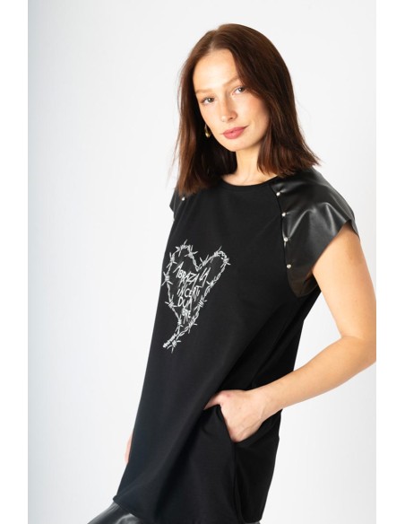 Vestido Animosa Abraza la Incertidumbre negro
