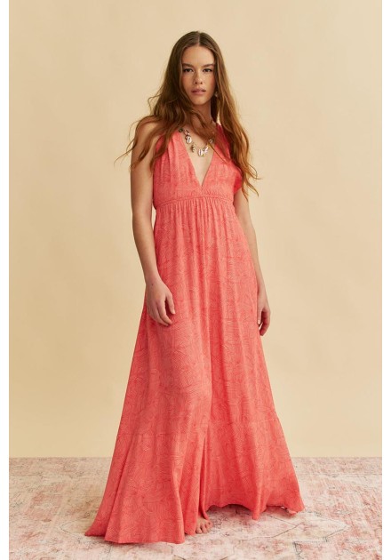 Vestido Jaase Pearl maxi little bow print Vestido Jaase Pearl maxi little bow print