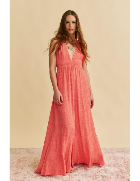 Vestido Jaase Pearl maxi little bow print