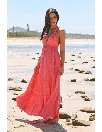 Vestido Jaase Pearl maxi little bow print 2