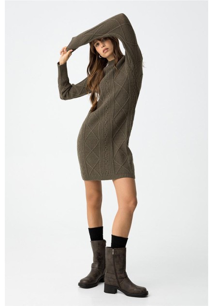 Vestido Tiffosi Marijin verde de punto mujer Vestido Tiffosi Marijin verde de punto mujer