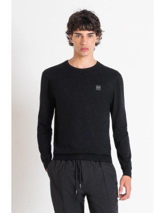 Jersey Antony Morato negro slim fit