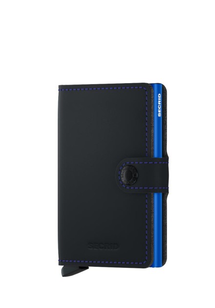 Secrid Miniwallet Matte Black Blue Secrid Miniwallet Matte Black Blue