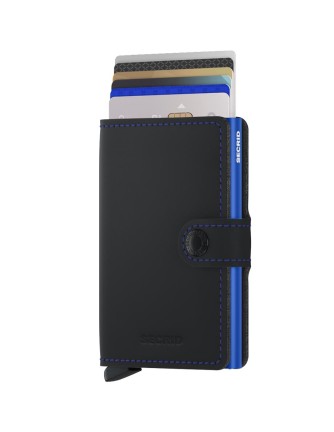 Secrid Miniwallet Matte Black Blue 2