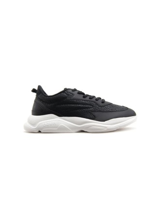 Sneakers Hugo negras logos Leon