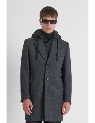 Abrigo Antony Morato gris con chaleco