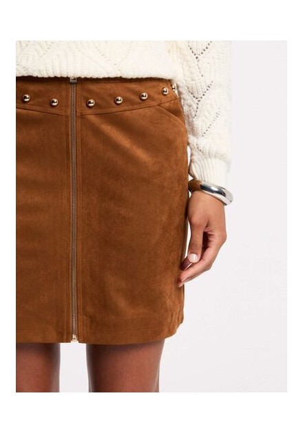 Falda Morgan Jclam marron antelina Falda Morgan Jclam marron antelina