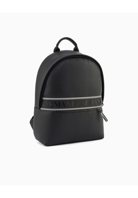 Mochila Armani Exchange negra logo Mochila Armani Exchange negra logo
