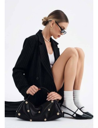 Bolso Noco Baguette tachas XL negro