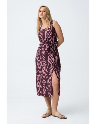 Vestido Tiffosi Guigas estampado geometr