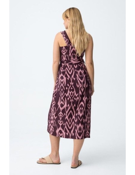 Vestido Tiffosi Guigas estampado geometr