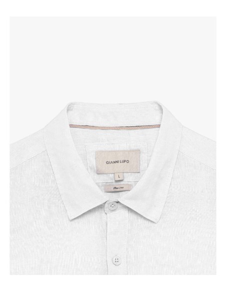 Camisa Gianni Lupo blanca lino