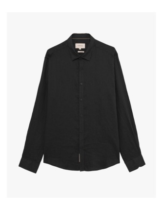 Camisa Gianni Lupo negra lino 2