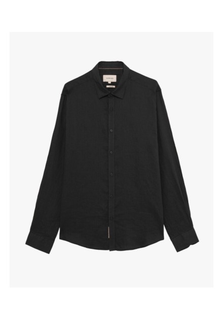 Camisa Gianni Lupo negra lino
