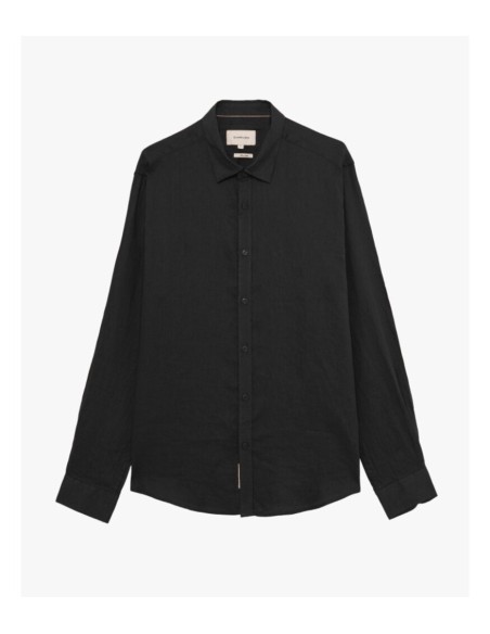 Camisa Gianni Lupo negra lino