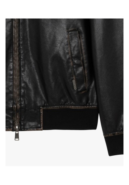Chaqueta Gianni Lupo negra piel Chaqueta Gianni Lupo negra piel