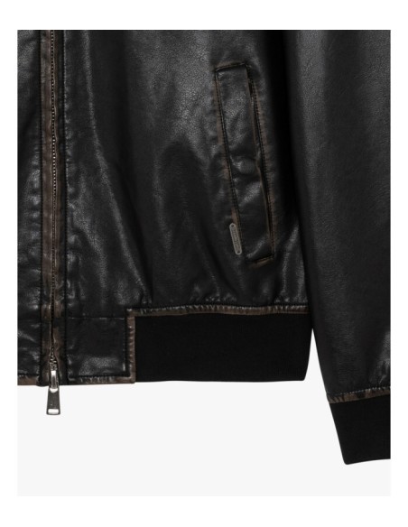 Chaqueta Gianni Lupo negra piel