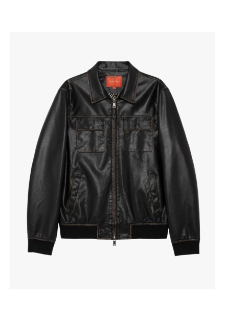 Chaqueta Gianni Lupo negra piel Chaqueta Gianni Lupo negra piel