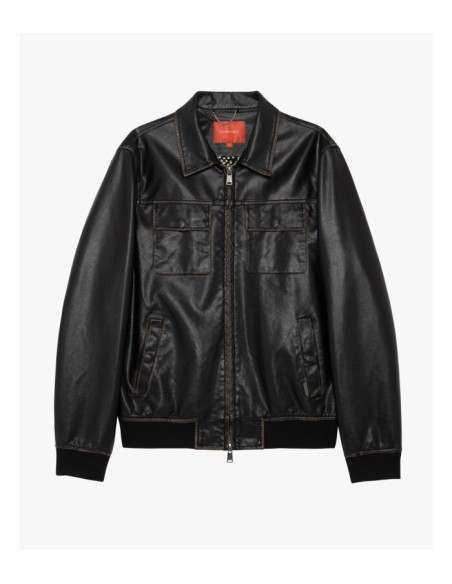 Chaqueta Gianni Lupo negra piel