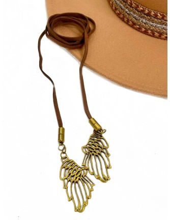 Collar Alas Marrón Camaleónica by Capriche