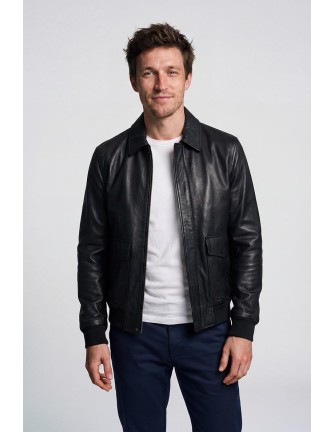 Chaqueta Markup negra piel