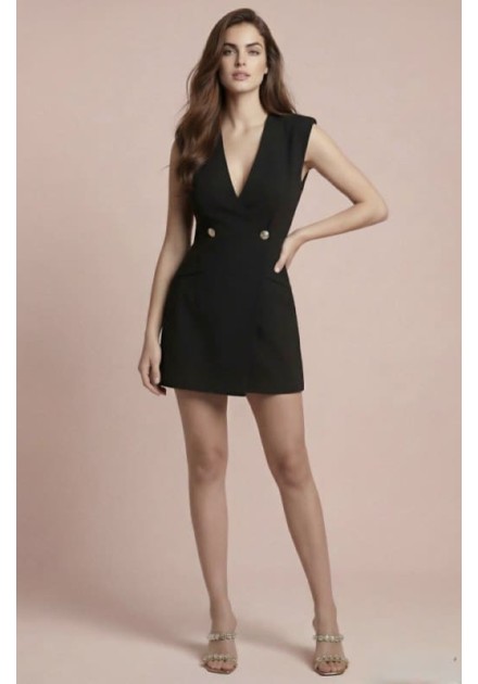 Monoshort Carher chaleco Inma negro Monoshort Carher chaleco Inma negro