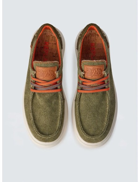 Mocasines Replay verdes Alcyon 2 tex
