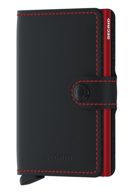 Secrid Miniwallet Matte Black Red Secrid Miniwallet Matte Black Red