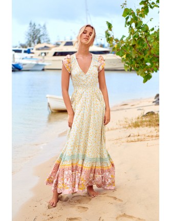 Vestido Jaase Carmen maxi Maisha print