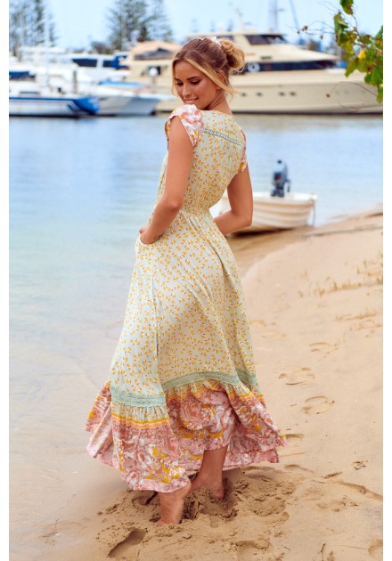 Vestido Jaase Carmen maxi Maisha print Vestido Jaase Carmen maxi Maisha print