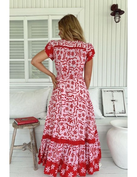 Vestido Jaase Carmen maxi Strawberry Spr