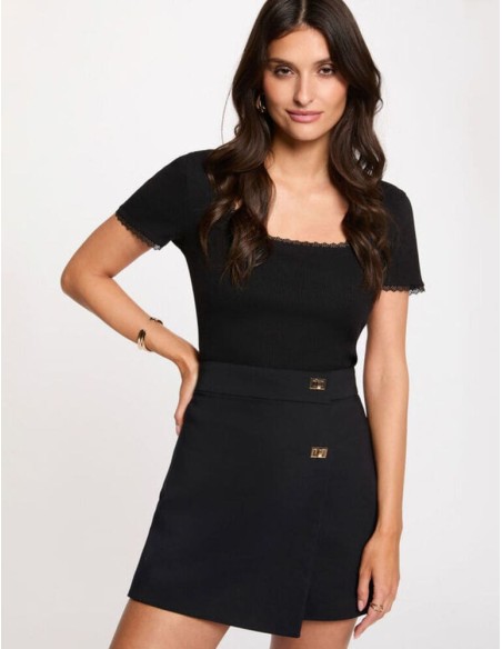 Falda pantalón Morgan Sherlok negro