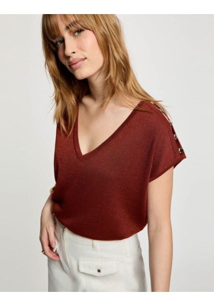 Jersey Morgan Mringo oversive marron coñ Jersey Morgan Mringo oversive marron coñ