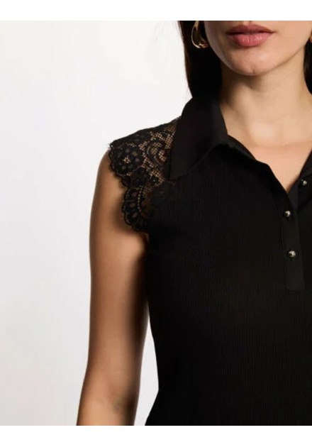 Camiseta Morgan Dpaul con encaje cuello