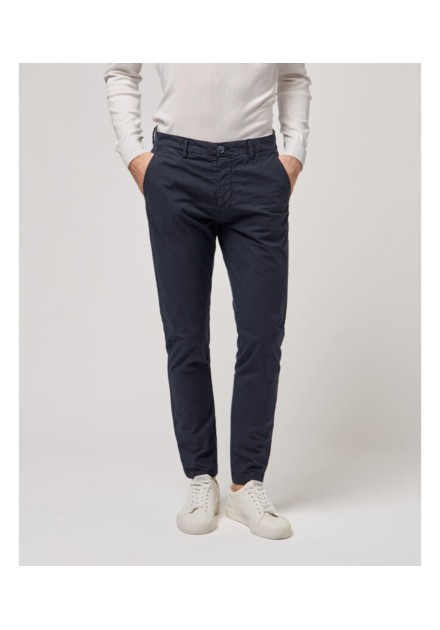 Pantalon Gianni Lupo navy chino popelin Pantalon Gianni Lupo navy chino popelin