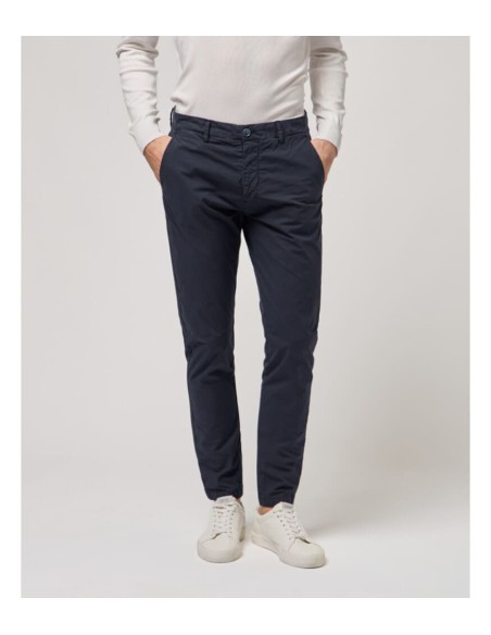 Pantalon Gianni Lupo navy chino popelin