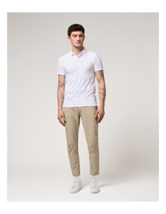 Pantalon Gianni Lupo beige chino popelin