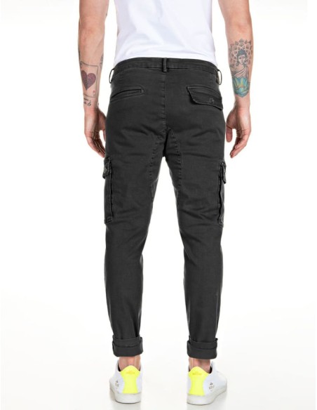 Pantalon Replay Jeans negro