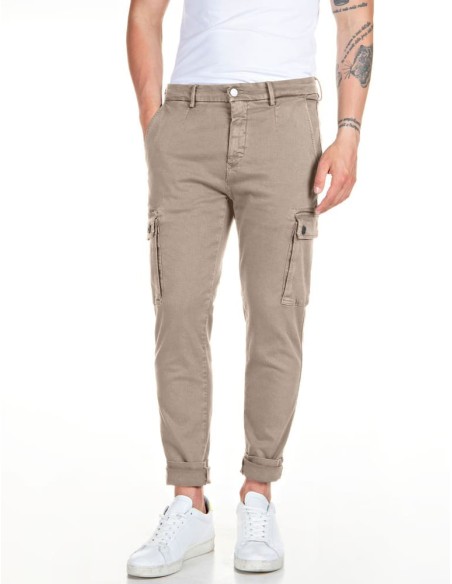 Pantalon Replay Jeans beig Hiperflex Jaa