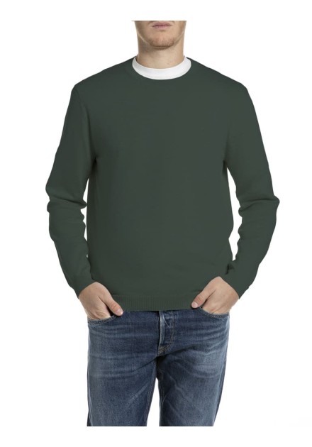 Jersey Replay verde tricot Jersey Replay verde tricot