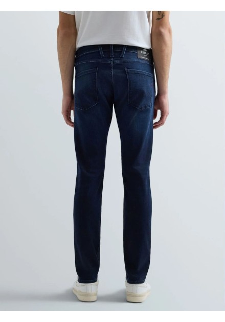 Pantalón Replay Power Stretch denim, vista trasera del corte Pantalón Replay Power Stretch denim, vista trasera del corte