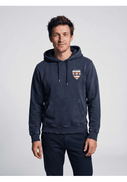 Sudadera Lasal Equip azul, vista frontal completa