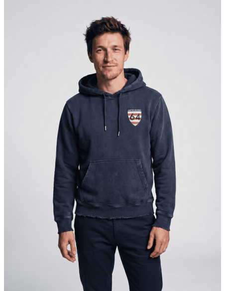 Sudadera Lasal Equip azul, vista frontal completa