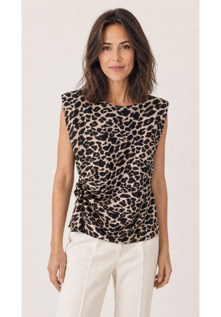 Camiseta Morgan Dfelin estampada, vista frontal Camiseta Morgan Dfelin estampada, vista frontal