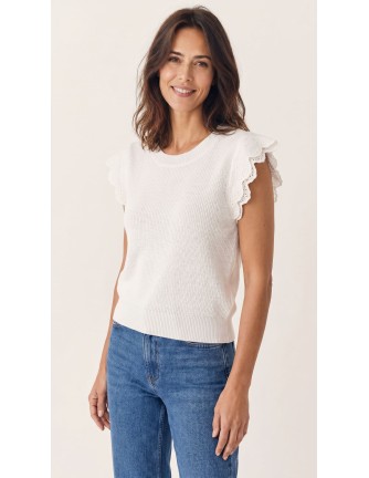Jersey Morgan Mdante blanco, vista frontal