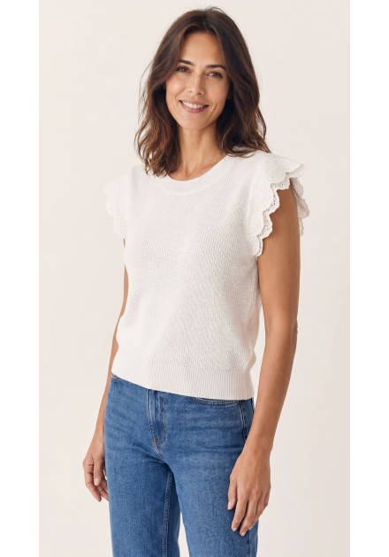 Jersey Morgan Mdante blanco, vista frontal Jersey Morgan Mdante blanco, vista frontal