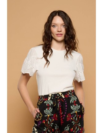 Camiseta Minueto Tangerine blanca