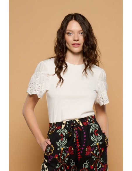 Camiseta Minueto Tangerine blanca