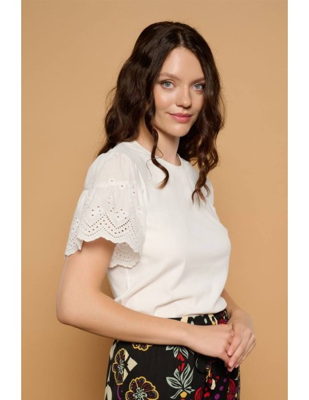 Camiseta Minueto Tangerine blanca