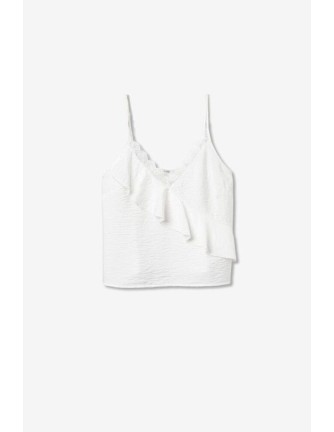 Top Tiffosi Baltimore lencero blanco